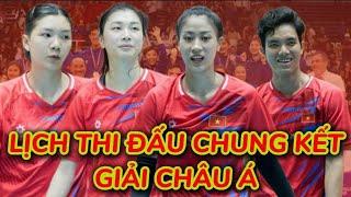 Lịch thi đấu chung kết AVC Nations Cup 2025