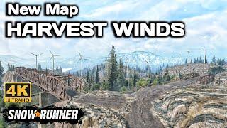 New Map HARVEST WINDS In SnowRunner Season 15 #snowrunner #offroad #truck