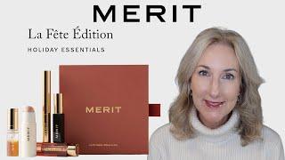 FULL FACE OF MERIT BEAUTY | MINIMALIST HOLIDAY "GLOW' LOOK!