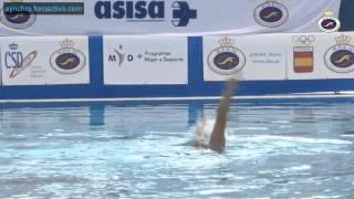 Alisa Ozhogina (C. N. Sincro Sevilla) Solo Final Cto España Verano Infantil, Asisa Trophy 2015