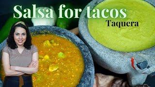 AUTHENTIC Mexican salsa for TACOS | TOMATILLO salsa recipe | JALAPEÑO salsa recipes