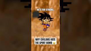 Why civilians hate the spirit bomb  #dbz #anime #shorts