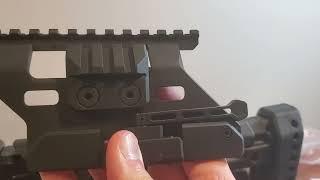 How to install side mount for Zastava M70 ZPAP