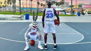 Michael Jordan & Bugs Bunny 2v2 In Real Life [Space Jam 3]