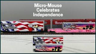Micro Mouse Celebrates Independence | Happy July 4th | Micro Trains Line (MTL) | N Scale & Z Scale