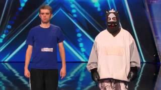 America's Got Talent Audition - Dustin's Dojo  Howard Stern Uses Golden Buzzer on Karate Kid