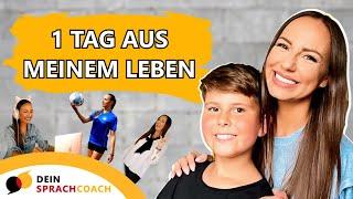 EIN TAG AUS MEINEM LEBEN (ALS DEIN SPRACHCOACH, ONLINELEHRERIN, CONTENT-CREATOR UND MAMA)