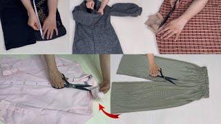  [ DIY] 5 Amazing Ways to change the style of your clothes ! How to mand old clothes ️ Recycling