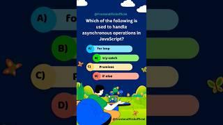 How to Handle Asynchronous Operations in JavaScript? | JavaScript Interview Question Explained