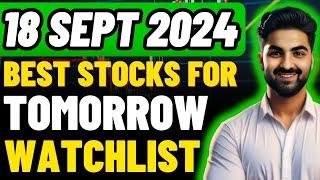 Best INTRADAY Stocks For Tomorrow | 18 SEPT 2024 | Daily Best Intraday Stocks | Share Market