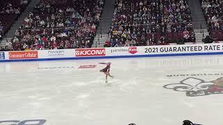 Amber Glenn USA Ladies short program Skate America 2021