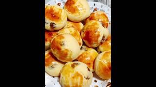 传统中华美食甜品点心080提子奶酥Traditional Chinese Food Dessert Dessert 080 Grape Souffle