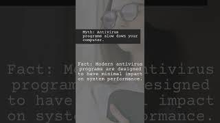 Myth: Antivirus programs slow down your computer #antivirus #computer #shorts #technology #Myth