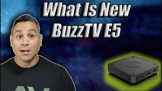 What is new with buzztv E5 device and remote