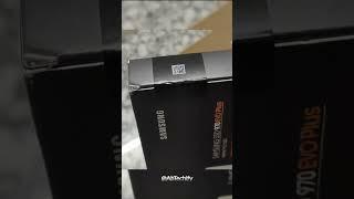 Samsung SSD quick unboxing. #samsung #ssd #nvme_ssd #970 evo plus