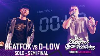 BeatFox vs D-Low | Solo Semi Final | 2018 UK Beatbox Championships