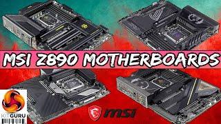 NEW MSI Z890 Motherboard Roundup - Core Ultra 2 Series ready