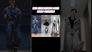 Hybe main dancers doing the Sticky challenge 🫶 #bts #txt #enhypen #kpopedits #stickychallenge