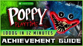 Poppy Playtime - Achievement / Trophy Guide (Xbox/PS4) **1000G IN 12 MINS**