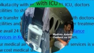 ICU Medical Air and Train Ambulance Services from Kolkata to Mumbai