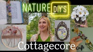 DIY Nature Crafts! Cottagecore, Rustic Wedding decor, Simple, Affordable, Art projects Spring/Summer