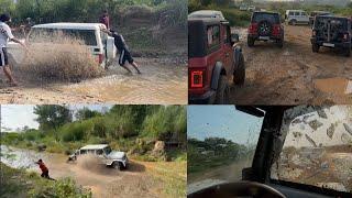 Crazy off road with  BOLERO ( windshield break )  gadi fassi  buri tara  (recovered by tractor )