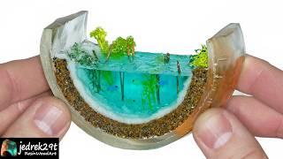 OCEAN in Epoxy Resin. Diorama / RESIN ART