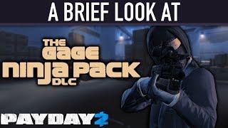 A brief look at The Gage Ninja Pack DLC. [PAYDAY 2]