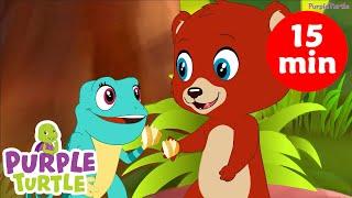 Nursery Rhymes + more | Cheese and Potatoes | Purple Turtle Kids Songs