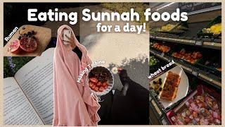 Eating Prophet Muhammad ﷺ foods for a day | Simple healing healthy foods