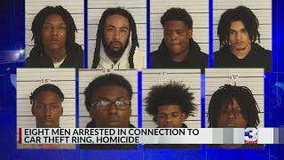 Eight arrested in car theft ring after homicide