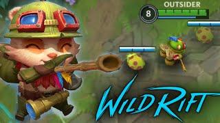 Wild Rift Teemo Gameplay | Teemo is OP!? - Build and Runes