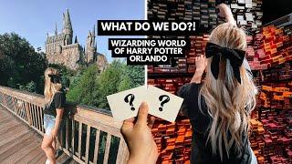 INDEX CARDS decide our day at the WIZARDING WORLD of HARRY POTTER! Universal Orlando - Florida Vlog