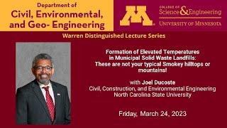 Formation of Elevated Temperatures in Municipal Solid Waste Landfills