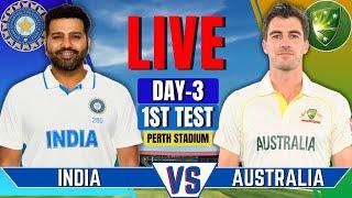 India vs Australia, 1st Test, Day 3 | IND vs AUS Live Match | Live Cricket Match Today | IND vs AUS