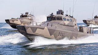 US Marines Patrolling The Seas With Powerful Assault Boats