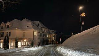 Driving in Switzerland:  Night Drive / ️ Winter roads ️ 