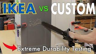 IKEA Kitchen Cabinet Door VS Custom Painted Door.  Which is MORE DURABLE!!!