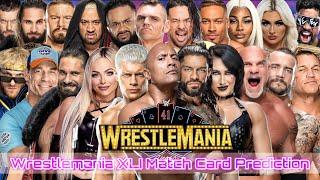 Wrestlemania 41 Match Card Prediction #viralvideo #wwe #trending #romanreigns #wrestlemania41