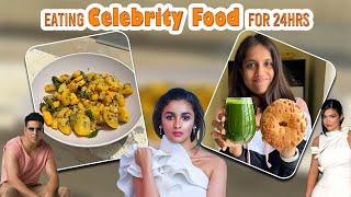 Eating CELEBRITY Favourite food for 24 hours  | Alia Bhatt, Kylie Jenner, Akshay Kumar