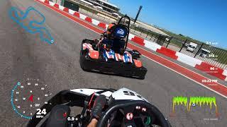 COTA Karting - Carlos vs. Will (Helmet Cam)