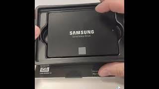 Unboxing a samsung SSD Evo 860