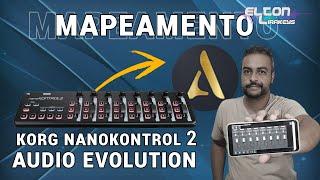 Nanokontrol 2 - AUDIO EVOLUTION Tutorial de Mapeamento Korg Editor