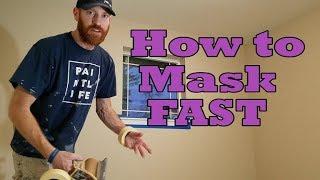 How to mask FAST ! Spray Painting Trim