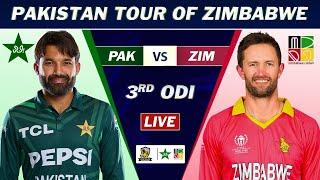 PAKISTAN vs ZIMBABWE 3rd ODI Match LIVE COMMENTARY | PAK vs ZIM ODI MATCH LIVE