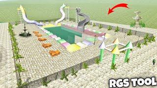 Create New Secret Swimming Pool With Slide In Indian bikes driving 3D New RGS Tool Cheat Codes #1