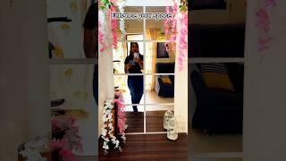 Wall Mirror Tiles/Acrylic Mirror stickers/ Home Decor Idea #ytshorts #mirror #wallmirrors #trending