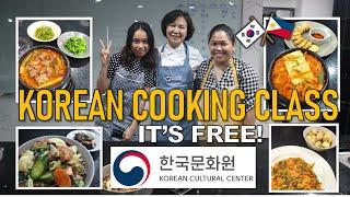 FREE KOREAN COOKING CLASS IN KCC PHILIPPINES - I learned making Korean foods | JoanTV