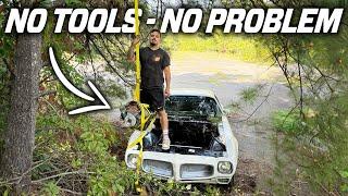 USING A TREE TO LS SWAP MY 1970 PONTIAC FIREBIRD - STRANDED IN RURAL WEST VIRGINIA!