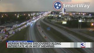 Human remains found on I-40 in Arkansas